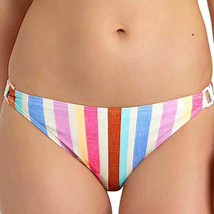California Waves Stripe Ring Hipster‎ Bikini Bottom Multicolor